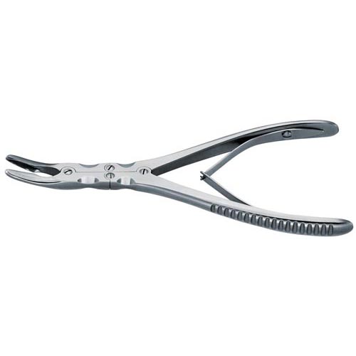 Bone Rongeurs, Beyer - Double action, curved tip, 7", 18 cm: , 1 Each (MDS3220118)