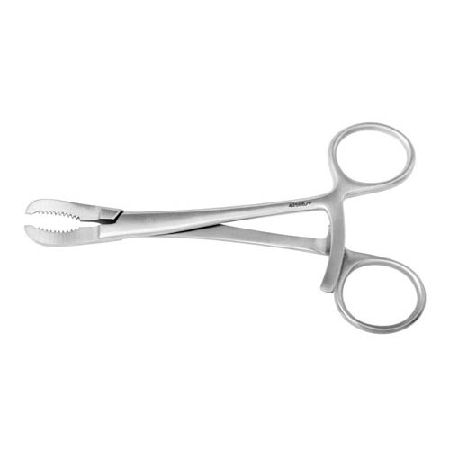 Orthopedic Reduction Forceps with Serrated Jaw: Angled, 5.5", 1 Each (MDS3241113)
