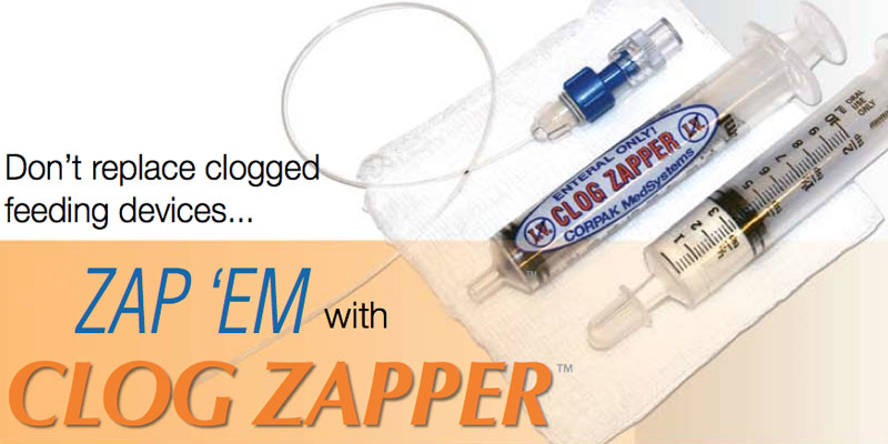	Clog Zapper Enteral Feeding Declogging System