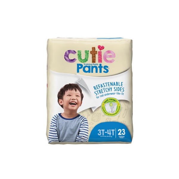 Cutie Pants Potty Training Pants for Boys: 32 to 40 lbs., Case of 92 (CR8007)