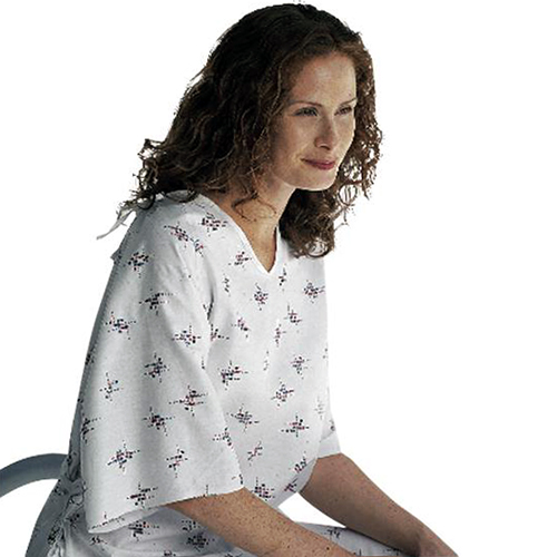 Deluxe Cut Patient Gowns: Galaxy Print, Case of 24 (MDTPG5RTSGAW)