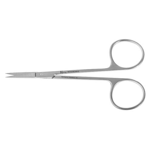 Fine Scissors, Eye Scissors - Straight, Sh/Sh, 4 1/2", 11 cm: , 1 Each (MDS0834011)