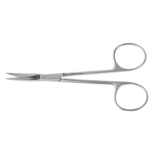 Fine Scissors, Eye Scissors - Curved, Sh/Sh, 4 1/4", 10 cm: , 1 Each (MDS0834110)