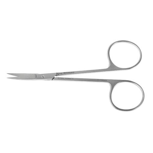 Fine Scissors, Eye Scissors - Curved, Sh/Sh, 4 1/2", 11 cm: , 1 Each (MDS0834111)
