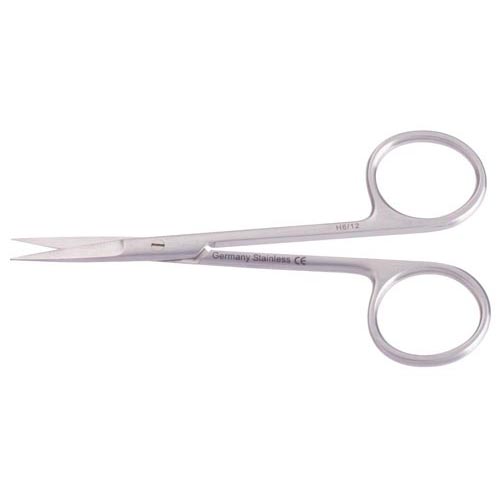 Iris Ophthalmic Scissors, Curved Bl/Bl, 4 1/2", 11 cm: , 1 Each (MDS0837701)