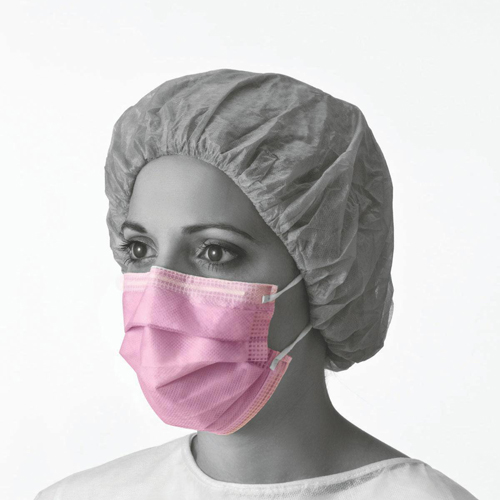 Fluid-Resistant Procedure Face Mask: Ear Loops, Case of 300 (NON27412EL)