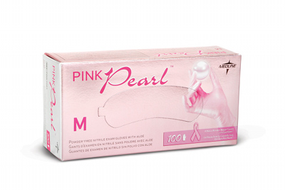Medline Generation Pink Pearl Nitrile Exam Gloves