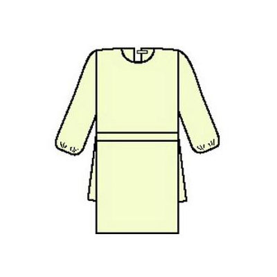 Control Cover Gown: Universal Size, Yellow, Case of 100 (69979)