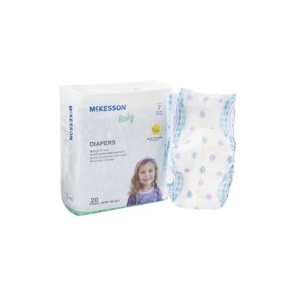 McKesson Baby Diapers: Over 41 lbs., Case of 4 (BD-SZ7)