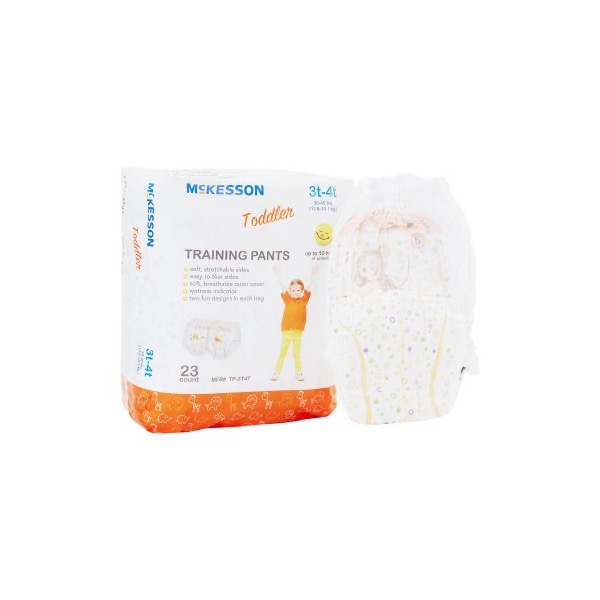 McKesson Potty Training Pants: 30 to 40 lbs., Case of 4 (TP-3T4T)