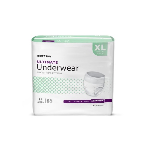 McKesson Ultimate Underwear: XL, Bag of 14 (UW33853)