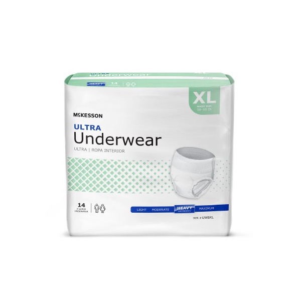 McKesson Ultra Underwear: XL, 1 Bag (UWBXL)