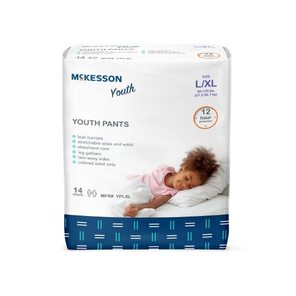 McKesson Youth Pants: 60 to 125 lbs., Case of 56 (YPLXL)