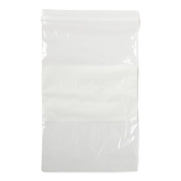 Zip-Style Bags, White: 5" x 8" Bags, Case of 1000 (NONZIP58)