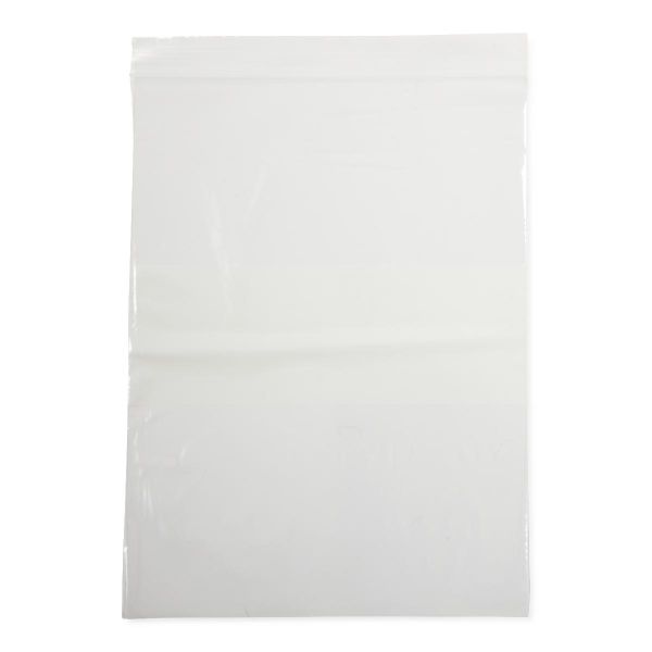 Zip-Style Bags, White: 9" x 12" Bags, Case of 1000 (NONZIP912)