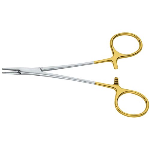 Needle Holders W/ T.C., Halsey - Tungsten Carbide, Smooth, 5", 13 cm: , 1 Each (MDS2413413)