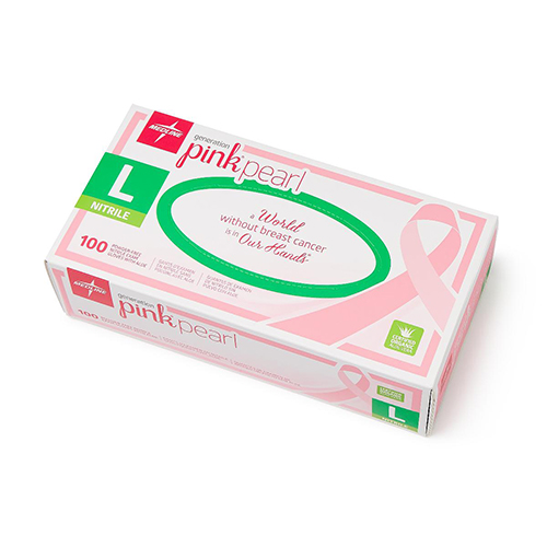 	Pink Pearl Nitrile Exam Gloves