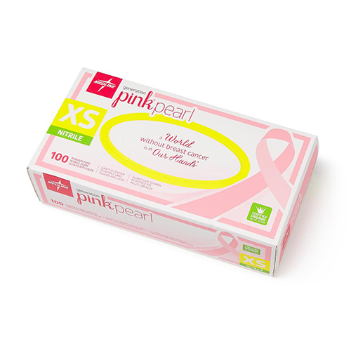 Pink Pearl Nitrile Exam Gloves