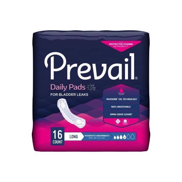 	Prevail® Moderate Absorbency Daily Pads