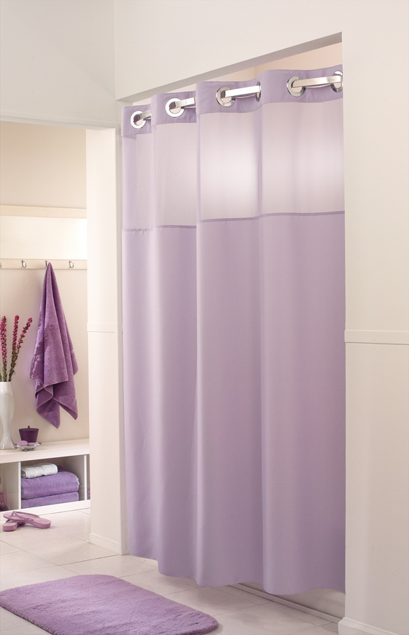 Raindance Hookless Shower Curtain, White: Bathtub Size: 71" x 74", 1 Each (SHWRD71X74WHI)