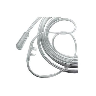 Adult Nasal Cannula, Non Flared Tip, 7 Ft Tubing: , Case of 50 (1056-7-50)