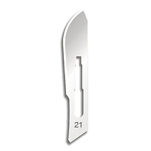 Stainless-Steel Blade: #21, Box of 100 (MDS15121)