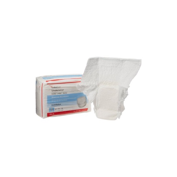 Sure Care Extra Protective Underwear: Small/Medium, Bag of 20 (1840A)