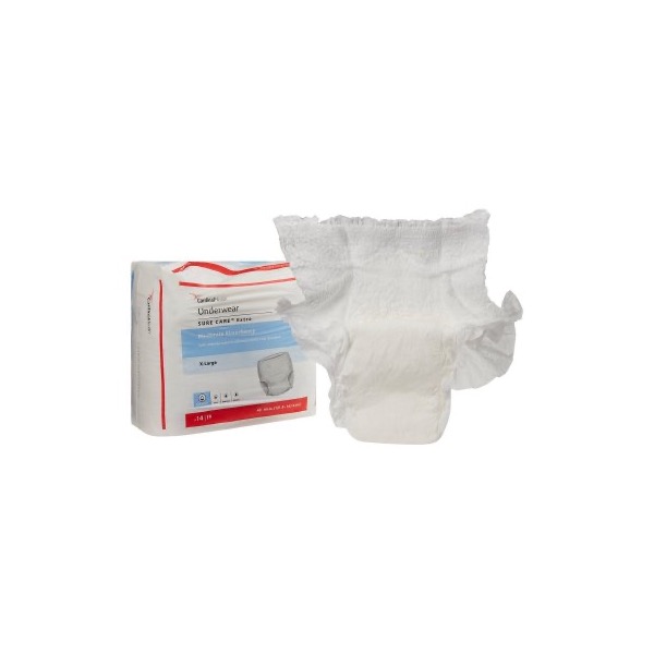Sure Care Extra Protective Underwear: XL, Case of 56 (1850A)