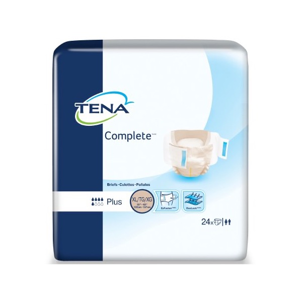 TENA Complete Briefs: XL, Bag of 24 (67340)