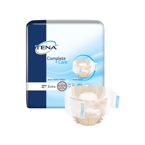 TENA Complete + Care Extra Briefs: XL, Case of 72 (69980)