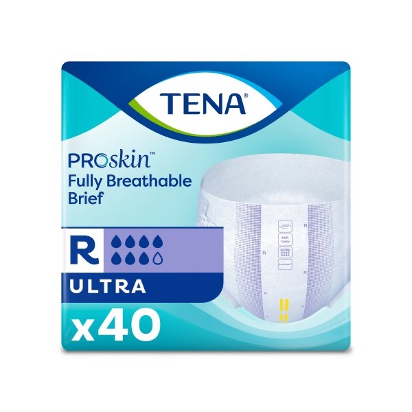 TENA ProSkin Ultra Briefs: Regular, Case of 2 (67201)