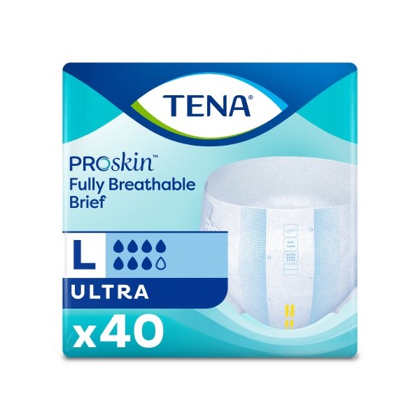 TENA ProSkin Ultra Briefs: Large, Case of 2 (67300)