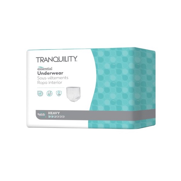 Tranquility Essential Protective Underwear: 21 to 30 Inch, Case of 96 (2602)
