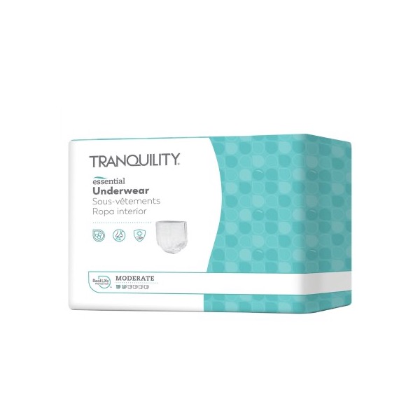 Tranquility Essential Protective Underwear: XL, Bag of 25 (2977-100)