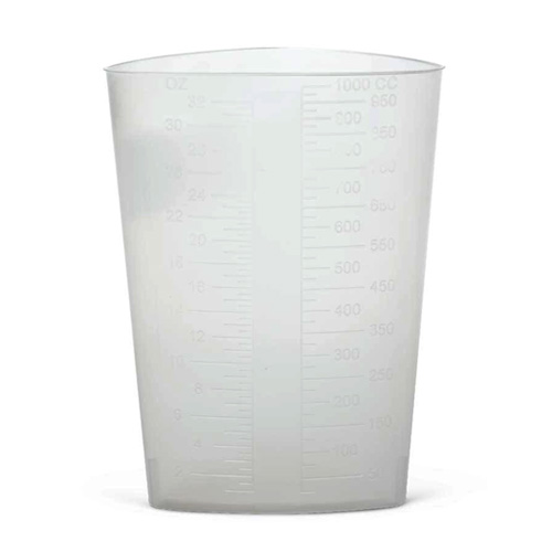 Triangular Containers - Translucent, Flexible: Etched Graduations, Case of 200 (DYND80417)