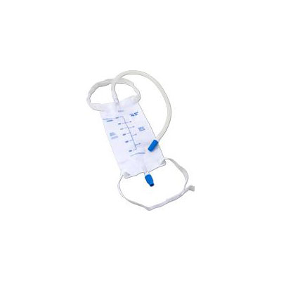 ReliaMed Leg Drainage Bag with Twist Valve, 18"Tube, Fabric, 600 mL: , Case of 24 (LB600T)